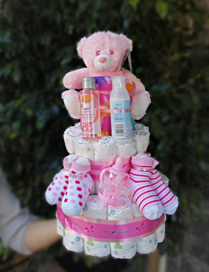 Tarta Pañales "Ha sido Niña"