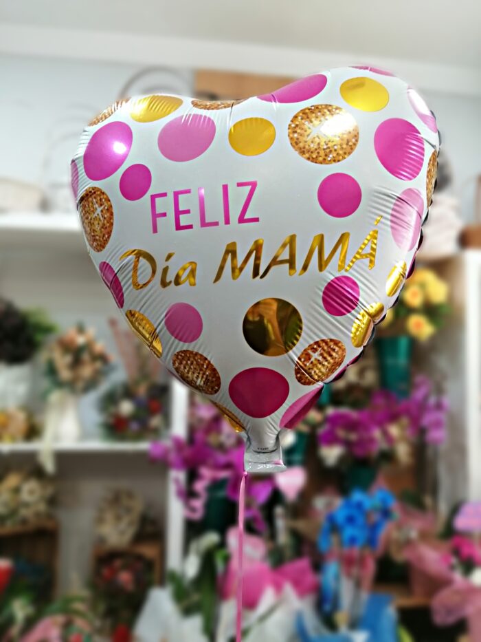 Globo Feliz Día Mamá Lunares