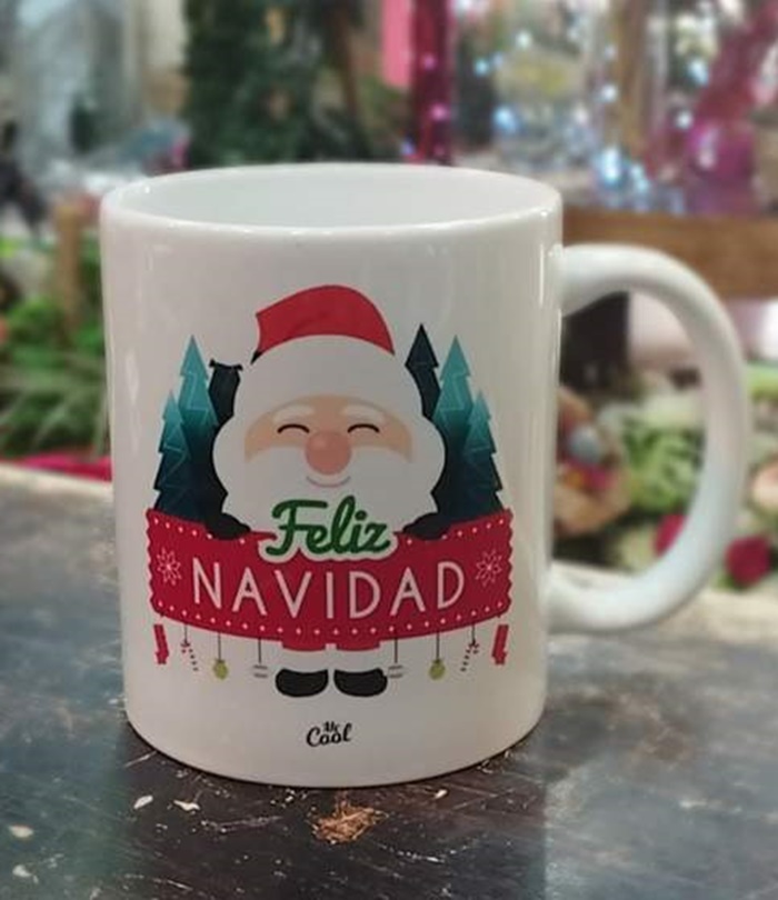Taza roja "Feliz Navidad"
